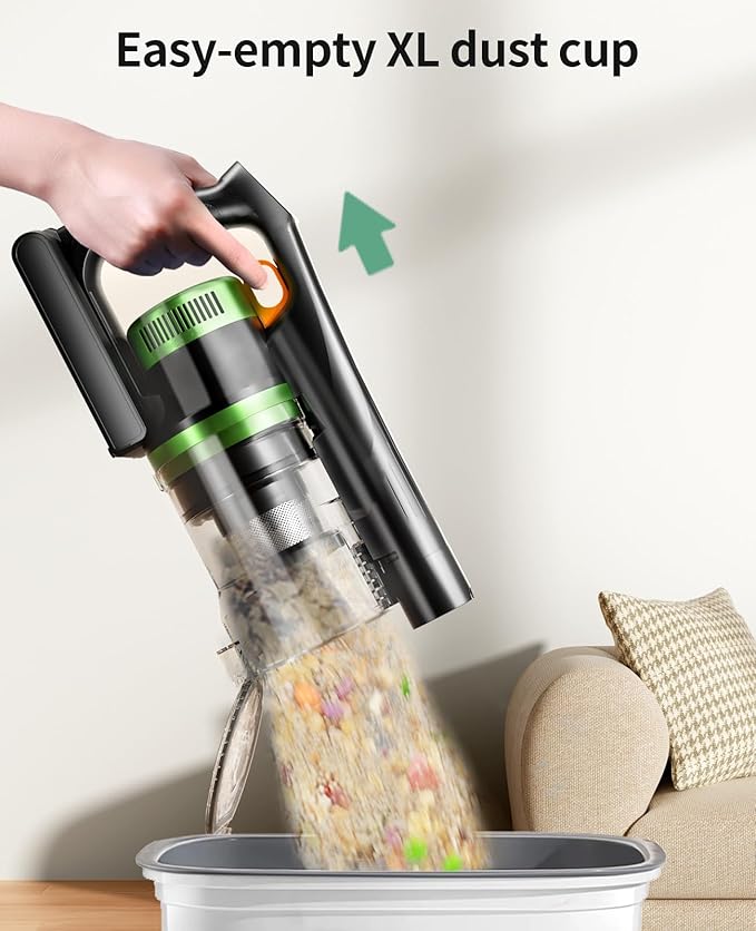 SunSare Cordless Vacuum Cleaner, 650W 55KPA 70Mins Vacuum Cleaners for Home, Stick Vacuum with Aromatherapy, Anti-Tangle Brush, Anti-Tangle Wireless Vacumm for Home/Pet Hair/Carpets/Floors