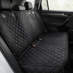 Waterproof Dog Car Seat Cover with Belt for Back Seat - Washable Pet Protector Accessories for Cars, Trucks, SUVs, and Bench Seats - Auto Backseat Hammock for Small & Large Dogs