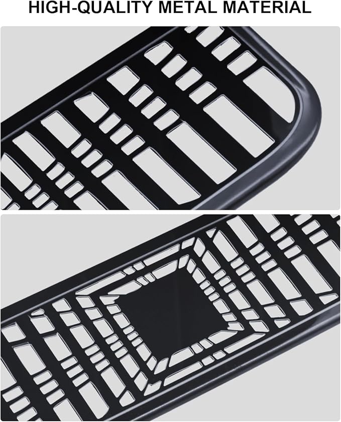 Tesla Air Vents Cover Model Y Juniper Model 3 Highland Alloy Rear Seat Center Console Air Vent Trim Cover Tesla Model 3 Accessories Backseat Air Condition Outlet Protector Black