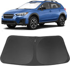 Windshield Sun Shade Custom Fit for 2018-2024 2025 2026 S-ubaru CrossTrek Accessories Foldable Sunshade Sun Blocker Protect Car from Sun Rays & Heat Damage Keep Car Cooler
