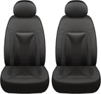 GIANT PANDA 2 Pcs Front 3D Air Mesh Car Seat Cover Custom Fit Ford F150 F250 F350 F450 SuperCrew/Crew Cab Pickup Trucks,Breathable Cooling Seat Protector with Composite Sponge Inside(Gray)