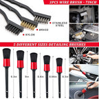 46Pcs Car Wash Cleaning Kit with Foam Gun Sprayer Detailing Brushes Car Vacuum Collapsible Bucket Windshield Cleaning Tool Tire Brush Towels Complete Interior Exterior Detailing Set for Car