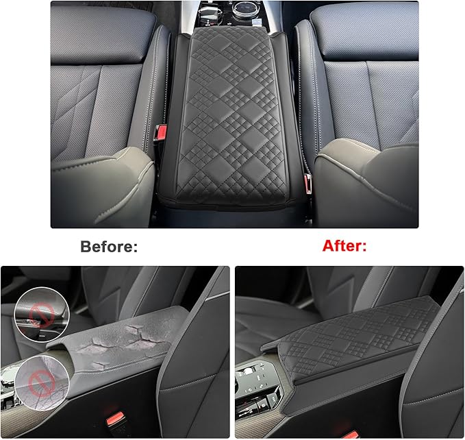 SXCY for 2025 2026 BMW X3 Armrest Cover Pad for 2025 2026 BMW X3 (30 / M50 xDrive) Accessories 2025 2026 X3 Center Console Cover 2025 2026 X3 Middle Console Cover Add Soft Cotton Cushion (Added-Pad)