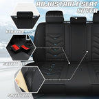 Car Seat Covers Fit for Infiniti g37 2000-2026, Stylish Sport Seat Covers, Waterproof Wear-Resistant Premium Nappa Leather Car Seat Cover.(Full Set/Black Blue)