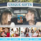 Custom Air Freshener for Car - Double Sided Photo Personalized Scents Freshener, Smell Fresheners With Picture Wardrobe, Bathroom,Hanging Ornaments (1 Count (Pack of 1)) Blue