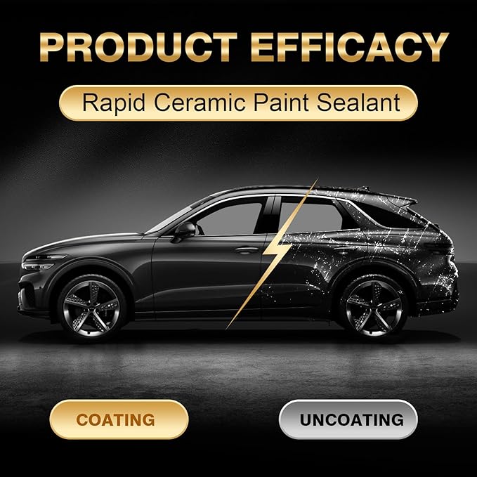 20H Professional Graphene Ceramic Coating for Cars: Car Detailing Kit, 10+ Years Protection, Hydrophobic, Scratches & UV Resistant, High Gloss Finish, Easy Application, 70 ml