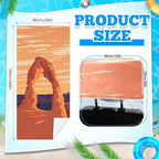 2 Pack Car Seat Towel Covers with Storage Bag 63 x 32 Inch Athletic Running Towel Seat Sweat Washable Non Slip Cover Gift for Car Outdoor Sport Activities (Arch)