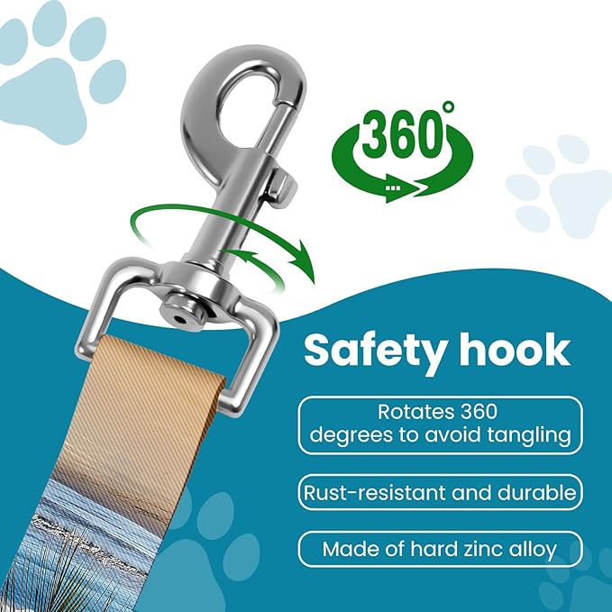 Adjustable pet cat and Dog car seat Belt，SUV, and The Lanyard is Flexible and Adjustable from 20 to 33 inches(Sandy Shore)