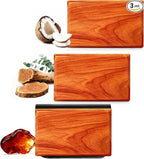Car Air Freshener - Wooden Air Freshener-Teak Amber Cabana Variety Scent Refill - Long Lasting Natural Car Fresheners - Clip Included