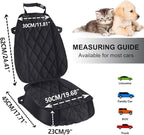 AsFrost Dog Seat Cover Cars Trucks SUVs, Thick 600D Heavy Duty Pets Car Seat Cover, Waterproof & Wear-Resistant Durable Nonslip Backing & Hammock Convertible, Black, 2 Pack