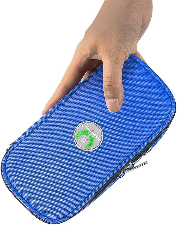 YOUSHARES Insulin Cooler Travel Case - Medication Diabetic Insulated Organizer Portable Cooling Bag for Insulin Pen and Diabetic Supplies with 2 Cooler Ice Pack