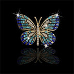 Bling Butterfly Car Clip Decor Interior，Cute Car Vent Clips Dashboard Decorations, Car Accessories Air Aromatherapy Vent Clip,Car Air Freshener Vent Clips, Rhinestone Car Accessories for Girls Womens Car Interior Decoration Cute Set (Blue Butterfly + 3...