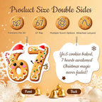 HINFKA 4Pcs 67 Christmas Air Freshener – Customizable Scent Car Ornament with Funny Six Seven Gingerbread Design