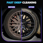 Carfidant Ultimate Wheel and Tire Cleaner Spray - Non-Acidic, Save For All Wheels and Tires - Easily Remove Persistent Brake Dust and Resilient Dirt - 18 fl. oz.