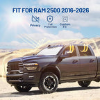 Car Window Shades Intended for Dodge RAM 2500 2016-2026, Privacy Window Covers 6PCS for Side, Rear & Windshield, Car Shield Sunshade for Privacy Protection, Heat Blocking, Camping and Parking