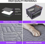 Large Dog Car Seat,Back Seat Extender for Dogs,Waterproof Medium Dog Seat Cover for Backseat, Pet Bed for Car Hammock(Grey-L)