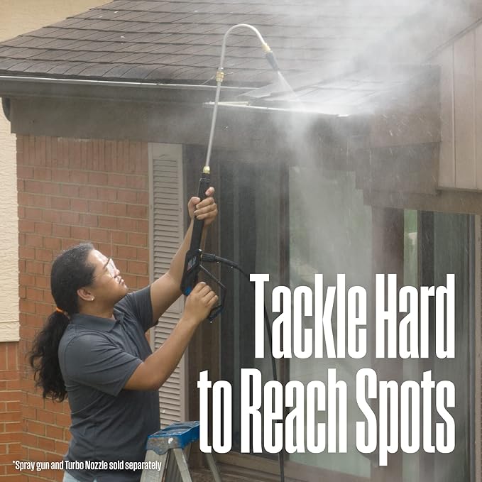 Westinghouse 13” Pressure Washer Gutter Cleaner Wand - 3600 Max PSI, 1/4” Connector - for Gas and Electric Pressure Washers