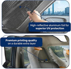 GENANY Silly Goose Windshield Sun Shade for Car SUV Truck (55x30 Inches), Front Window Visor for Windows, Protector Blocks UV