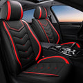 Car Seat Covers Fit for Toyota rav4 2000-2026, Stylish Sport Seat Covers, Waterproof Wear-Resistant Premium Nappa Leather Car Seat Cover.(2 Pcs Front/Black Red)