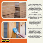 Rustins MDFS250 250ml Quick Dry MDF Sealer - Clear