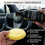 The Pro Stuff® Ultimate Leather Conditioner for Car Interior & Seats | UV Protection, Deep Restoration and Shine | Easy Apply, No-Residue Micro-emulsion Clear Formula | Works on Couch, Jacket, Shoe