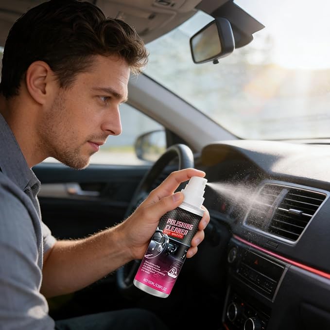 Car Interior Cleaner,100ml Vehicle Shine Protectant Restorer - Car Interior Cleaner Spray,for Fading Cracking Aging Armrest Boxes Center Console Leather Seat Dashboard Trim