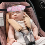 Baby Carseat Head Support,Car seat Straps Pillow Support Ban,Stroller Neck Relief Strap Headrest,Slumber Sling Sleep Positioner for Toddler Infants Child Children Kids(Pink Unicorn + Clouds)
