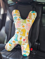Car Travel Pillow for Kids Adults X-Shaped Car Sleeping Head Support Soft Neck Pillow Head and Body Support Travel Pillow Cushion for Car Seat Pillow Car Aircraft Travel Pillow Headrest for Road Trips