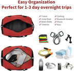Small Gym Bag 18 inch Carry On Duffel Bag for Weekender Travel - Red
