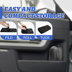 Car Front Seat Cover: Waterproof & sweatproof, fits all cars/SUVs/trucks. Ideal for gym, sports & beach. 3-layer non-slip, easy machine wash. Shields seats from stains & wetness. (Black, 2Pcs)