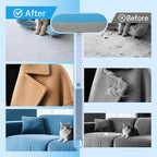 Multifunctional Pet Hair Remover Tool for Furniture, Reusable Washable Dog and Cat Hair Lint Removal Brush, 4 in 1 17.3Inch Extendable, Adjustable Lint Brush