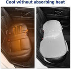 West Llama Car Seat Covers Full Set,Ice Silk Bottom Seat Covers for Cars Include 1 Pair Front Driver Seat Pad Mat and 1 Rear Bench Cover for SUVs,Cars,Sedans(3PC-Gray)