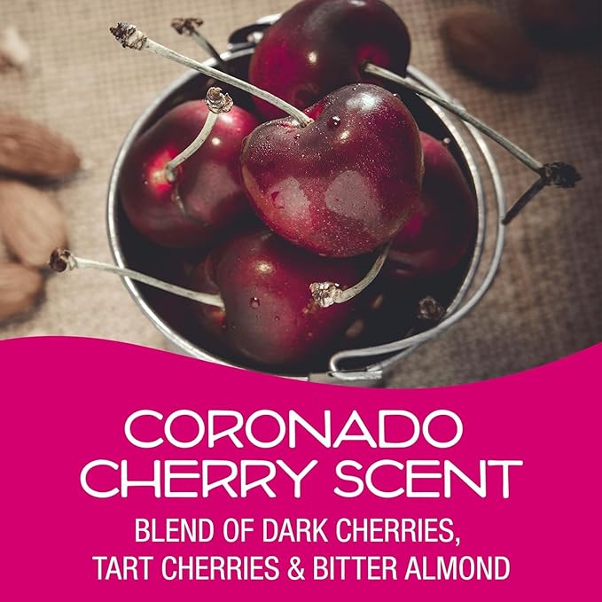 Can Air Freshener and Odor Neutralizer by California Scents, Stocking Stuffers, Set of 12 Spillproof Cans for Home and Car, Coronado Cherry, 1.5 Oz Each (Pack of 2)