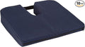 DMI Gradual Slope Seat Cushion for Coccyx, Sciatica and Tailbone Pain, Machine Washable-Cover, 15 Inch, Navy (Pack of 10)