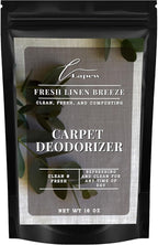 Lapew Fresh Linen Carpet Deodorizer Powder - Pet Safe Freshener for Vacuuming | Scented Odor Eliminator for Home | 16 oz