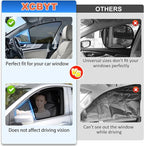 XCBYT Car Window Shades for 2011-2023 4Runner Sun Shade for Car Baby Side Window with Breathable Mesh Blocking 99% UV Glare and Privacy Protection Safe Driving for Napping, Camping, Dressing (4 PCS)