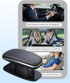 Adjustable Arm Rest for Car, Forearm Wrist Support Cushion - Universal Faux Leather Armrest for Most Car Models, Doors & Consoles (Black)