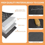 Scratchproof Dog Car Seat Cover For Back Seat, Waterproof Back Seat Pet Cover For Dogs With Mesh Window,Storage Pocket,Side Flap,Collapsible Nonslip Dog Seat Cover Universal Size Fit for Car/Truck/SUV