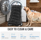 Dog Bed for Truck Back Seat Non-Slip, Truck Dog Bed Soft and Comfortable, Back Seat Pet Bed Mat for Travel, Pet Car Blanket for Backseat Extender and Seat Covers Black 59”X27.5”