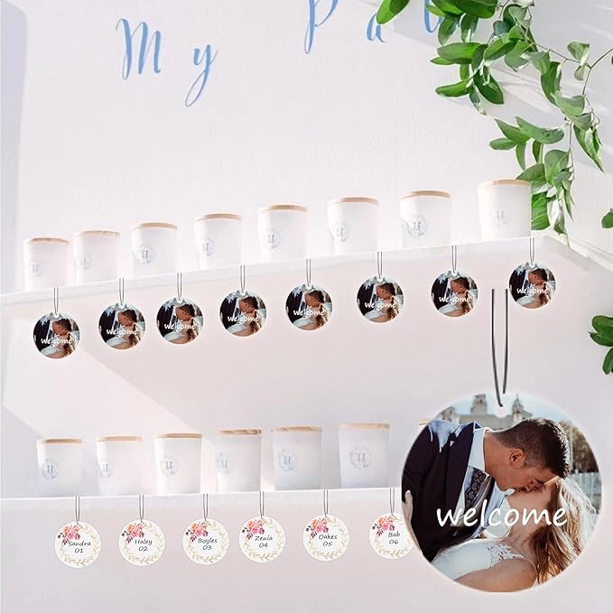 Custom Car Air Fresheners Bulk 10–100 PCS, Personalized Double-Sided with Photo Text Logo, Wholesale Auto Air Freshener for Wedding Party Business Promotion Gifts (Personalized, 10PCS-Rectangle)