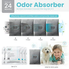 Home Zone Living CleanAura Deodorizing Bamboo Activated Charcoal Filter Bag Set of 4