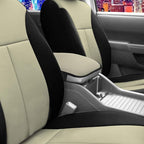 FH Group Neosupreme Beige Flat Pattern Center Console Pad – Water-Resistant Armrest Cover Protector for Cars, SUVs & Trucks