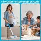Pet Hair Removal Tool - Pet Hair Remover for Cat & Dog Hair Cleaning, Carpet Rake for Fabric Furniture, Pet Carpet Cleaner Come with Adhesive Hook Convenient to Hang & Store