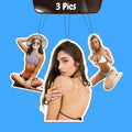 3pcs 1 Set Custom Car Air Freshener with 3 Unique Picture Photo Logo - Personalized Gifts for Valentine's Day Birthday Anniversary
