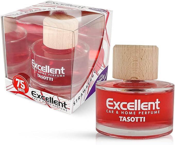 Tasotti Excellent Car Perfume Air Freshener, Luxury Car Air fresheners and Car Odor Eliminator, Long Lasting Scent Up to 75 Days (Strawberry)