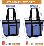 Insulated Cooler Bag, Reusable Grocery Bags for Hot/Cold Food, Thermal Food Delivery Bag for Beach, Travel, Picnics
