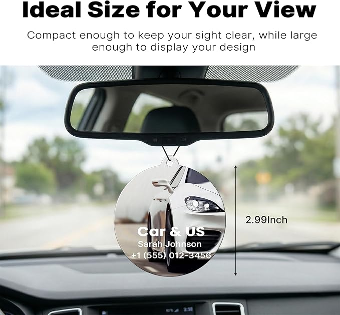 Generic 10Pcs Custom Logo Car Air Fresheners, Double-Sided with Photo Text Logo, Bulk Customizable, Multiple Scents, Long-Lasting Fragrance
