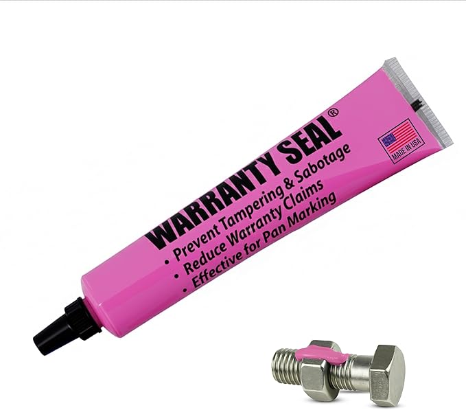 Sherco-Auto Pink Torque Seal - Tamper Proof Cross Check Repair & Maintenance Warranty Torque Marker - 1.8 Oz Squeeze Tube Indicator for Bolts & Fasteners - Made in USA