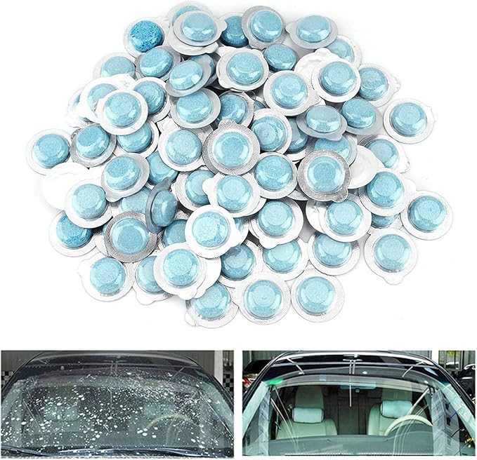 Haofy Car Cleaner Effervescent Solid Glass Water Concentrated Cleaner for Car Wiper Fluid Tank (100 pieces for sale)