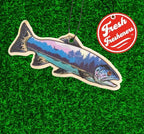 Outdoor Adventure Car Air Freshener 4 Pack Scented With Premium Oils By Fresh Fresheners (Trout)